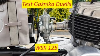 MS Retro WSK 125 M06 B1 Test Gaźnika Duells  nr 1 wolne obroty [upl. by Ardnaskela]