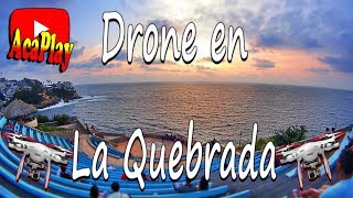 Drone en La Quebrada Sinfonía del Mar y Playa La Angosta Acapulco  AcaPlay [upl. by Nyberg911]