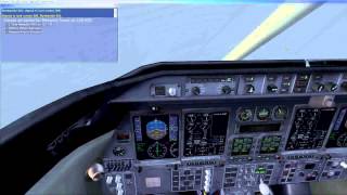 FSX Learjet 45 ILS approach to KMEM RNW 36R [upl. by Averyl138]