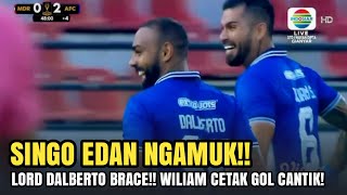 PESTA GOOL Lord Dalberto Tibatiba Gacor Wiliam Cetak Gol Cantik Hasil Arema 50 Madura United [upl. by Silvano72]