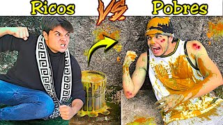 RICO deu UM BANHO de TINTA no POBRE como VINGANÇA RICOS VS POBRES 157 [upl. by Naashom]