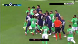 Psg vs St Etienne fight scene💥 Mbappe injury PSG vs St Etienne 25072020 Coupe de France Final [upl. by Yaluz]