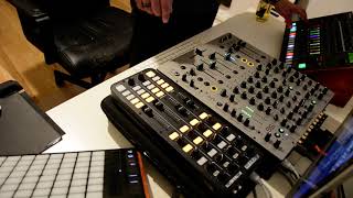 Xone 96  TR8S  Traktor  Ableton in action [upl. by Anirtik]