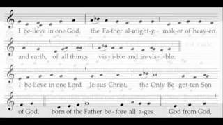 Credo I  ICEL Chant  New Translation of the Roman Missal [upl. by Aiuqat28]