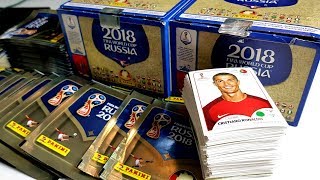 1 DISPLAY 100 TÜTEN in 10 MINUTEN CHALLENGE 500 STICKER PANINI WORLD CUP 2018 [upl. by Dyna]