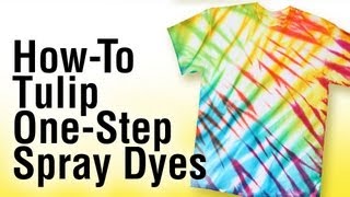 Howto Tie Dye using Tulip OneStep Spray Dye [upl. by Cirad116]