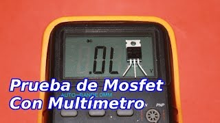 Cómo Probar un Transistor Mosfet con el Multímetro [upl. by Belamy]