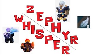 30v30 whisper and zephyr roblox bedwars [upl. by Ohcirej989]