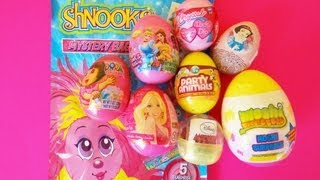 8 Surprise Eggs amp Mystery Bag Unboxing Moshi Monsters Mickey Mouse Barbie Shnooks Princess [upl. by Nnylaf]