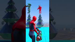 SPIDERMAN TAKES ON CRAZY RAGDOLL MINIONS IN GTAV [upl. by Eirallam777]