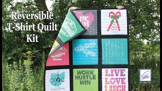 June Tailor Reversible TShirt Quilt Kits VQF2020 [upl. by Ahron]