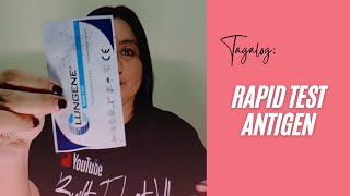 Clungene Antigen Rapid Test Paano Gawin Magisa Tagalog [upl. by Emarej]