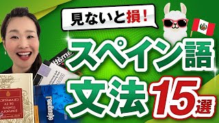 スペイン語文法書20冊分の内容をこの１本に詰め込みました！スペイン語文法１５選 [upl. by Eustache513]