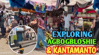 4K WALK FROM AGBOGBLOSHIE MARKET TO KANTAMANTO MARKET IN ACCRA GHANA  4K WALK IN GHANA  WALK TOUR [upl. by Anahs]