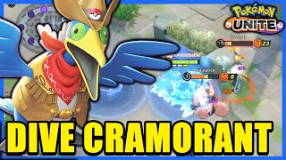 DIVE  HURRICANE BUILD Is SO STRONG The NEW CRAMORANT Meta  Pokemon Unite [upl. by Stutzman]