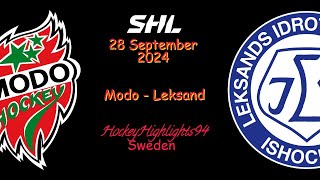 MODO VS LEKSAND  28 SEPTEMBER 2024  SHL  HIGHLIGHTS [upl. by Nanice]