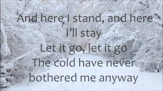 Demi Lovato  Let it Go LYRICS Frozen [upl. by Elysha]