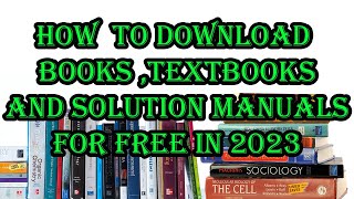 How To Download Any Book You Want [upl. by Harbison]