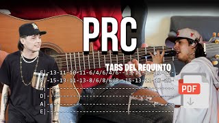 Requinto de PRC tutorial en guitarra NATANAEL CANO x PESO PLUMA  para principiantes [upl. by Ynttirb]