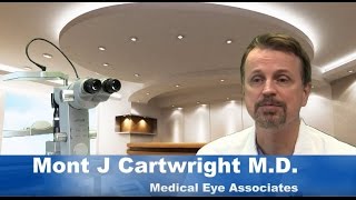 Dr Mont Cartwright of Medical Eye Associates treats Floaters with new YAG Laser [upl. by Elaen]