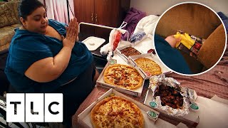 633 Lb Woman Reveals Her Food Hiding Spots  My 600Lb Life [upl. by Lyons441]