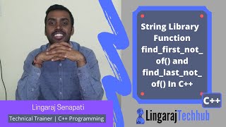 String Library Function findfirstnotof and findlastnotof In C 129 [upl. by Yrrek]