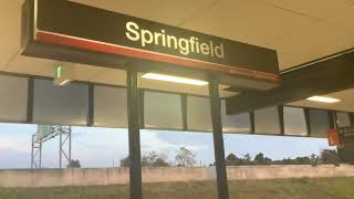 Brisbane CityKippa Ring Train Arrival Announcements At Springfield Train Station [upl. by Rebmik]