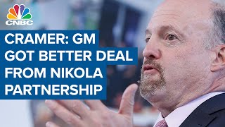 Jim Cramer on NikolaGM partnership GM got the better end of the deal [upl. by Etnecniv]