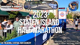 20231008 RACENYRR Staten Island Half Marathon FULL COURSE  SI NY 4k POV Virtual Race 73 [upl. by Valora]