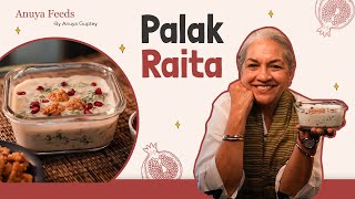 Palak Raita  Anuyafeeds [upl. by Ihsoyim]