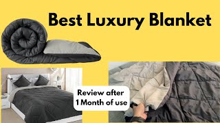 Best Luxury Blanket  Amazon Brand Solimo Microfibre Reversible Blanket Comforter [upl. by Naihtniroc94]