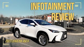 2022 Lexus NX 350h  Infotainment Review [upl. by Polinski]