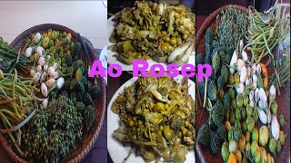 Rosep Aon  Ao Naga Delicacy Mixed veggies curry [upl. by Yrrap]