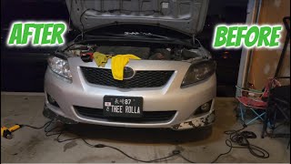 How To Remove Headlight Tint Spray diy corolla headlightrestoration youtube [upl. by Atikan]