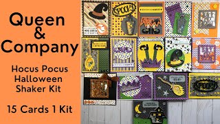 Queen amp Co Hocus Pocus Halloween Shaker Kit  15 Cards 1 Kit [upl. by Novy]