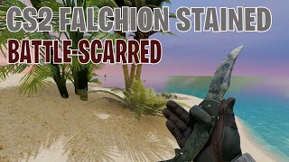 Falchion Knife Stained BattleScarred  CS2 Skin Showcase 362 [upl. by Dre]