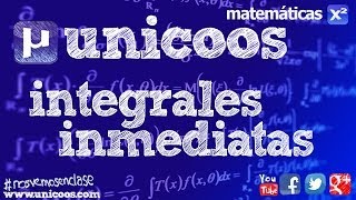 Integrales inmediatas e indefinidas 05 BACHILLERATO [upl. by Nitsirk]