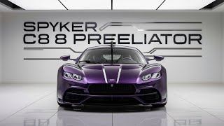 DISCOVER THE SPYKER C8 PRELIATOR A Masterpiece of Dutch Engineering and Craftsmanship [upl. by Priebe]