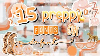 15 preppy fonts on ♡dafont♡  All Link in description 🌟 [upl. by Shayn157]