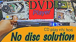 dvd player no disc solution DVD player clean lens and replace [upl. by Ramuk]