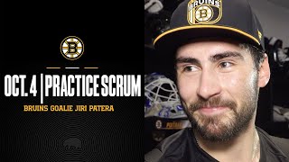 10424  Jiri Patera Reacts to Being Claimed by Bruins [upl. by Damicke]