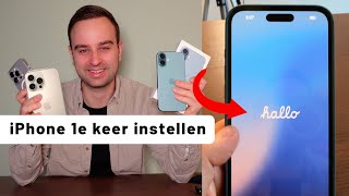 iPhone de eerste keer instellen 𝐇𝐨𝐞 𝐝𝐨𝐞 𝐣𝐞 𝐝𝐚𝐭 [upl. by Ennahs]