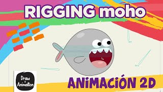 Rigging MOHO  Ballena 2D cartoon [upl. by Born]