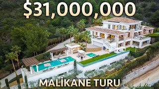 31000000lık ULTRA LÜKS Deniz Manzaralı İSPANYA Malikane Turu [upl. by Wilkison516]