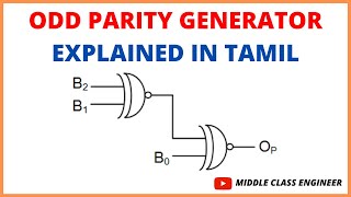 Odd Parity Generator  Explained in Tamil  Middle Class Engineer [upl. by Nealah206]