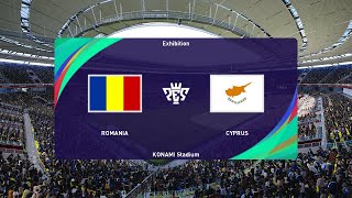 Romania vs Cyprus 18112024 UEFA Nations League PES 2021 [upl. by Rehtae814]