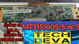 mt3151a055xc5 panel repair Videocon panasonic led repair mt3151a0 source pcb repair techdeva [upl. by Nrublim]