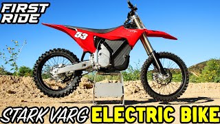 First Ride STARK VARG Electric Dirt Bike [upl. by Alveta]