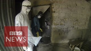 Ebola Virus Film reveals scenes of horror in Liberia  BBC News [upl. by Aihcela]