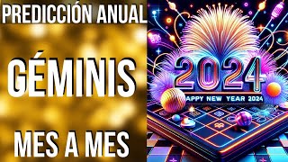 GÉMINIS PREDICCIONES 2024 MES A MES [upl. by Arrahs]